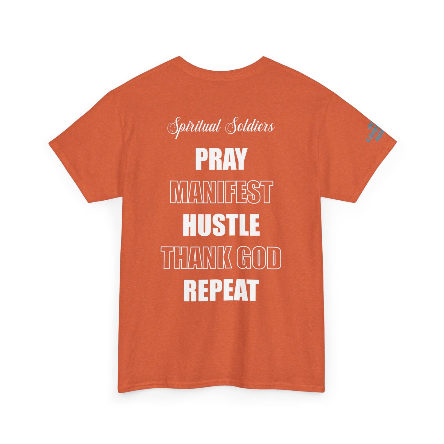 Pray Manifest Hustle Thank God Repeat Unisex Tee