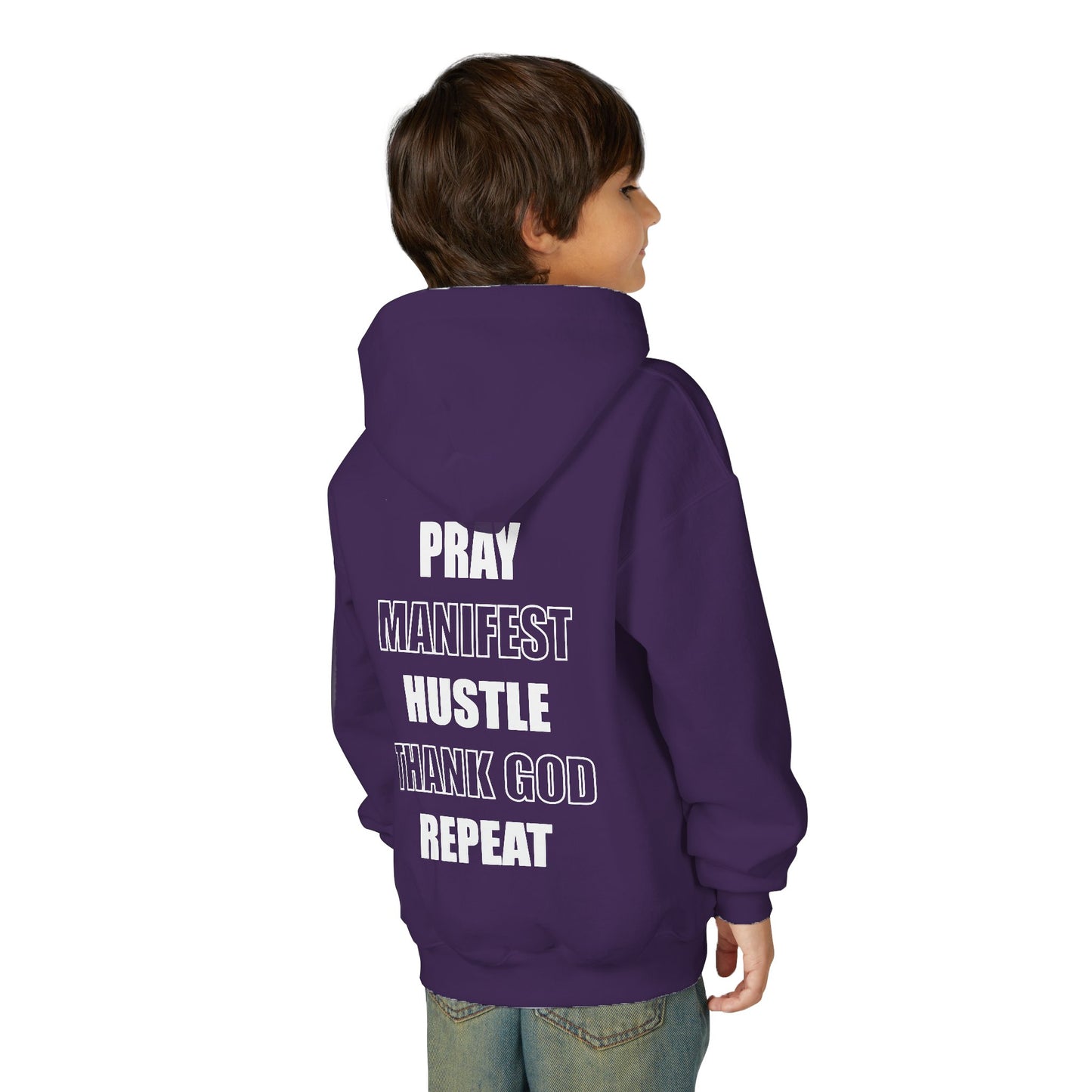 Youth Hoodie: 'God Loves You Homie' Inspirational Sweatshirt, Motivational Gift for Teens, Cozy Casual Wear, Perfect for Any Occasion