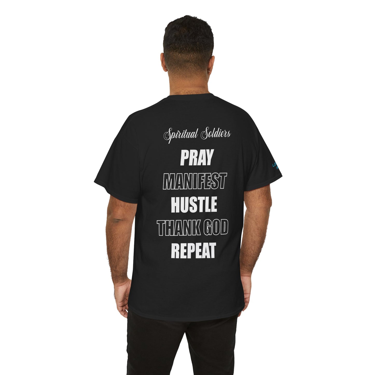 Pray Manifest Hustle Thank God Repeat Unisex Tee