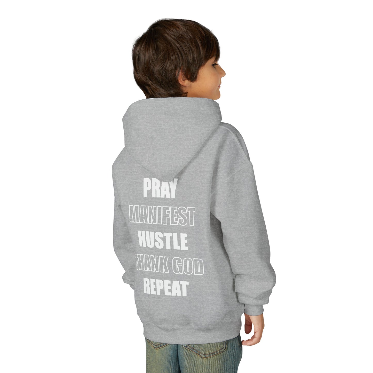 Youth Hoodie: 'God Loves You Homie' Inspirational Sweatshirt, Motivational Gift for Teens, Cozy Casual Wear, Perfect for Any Occasion