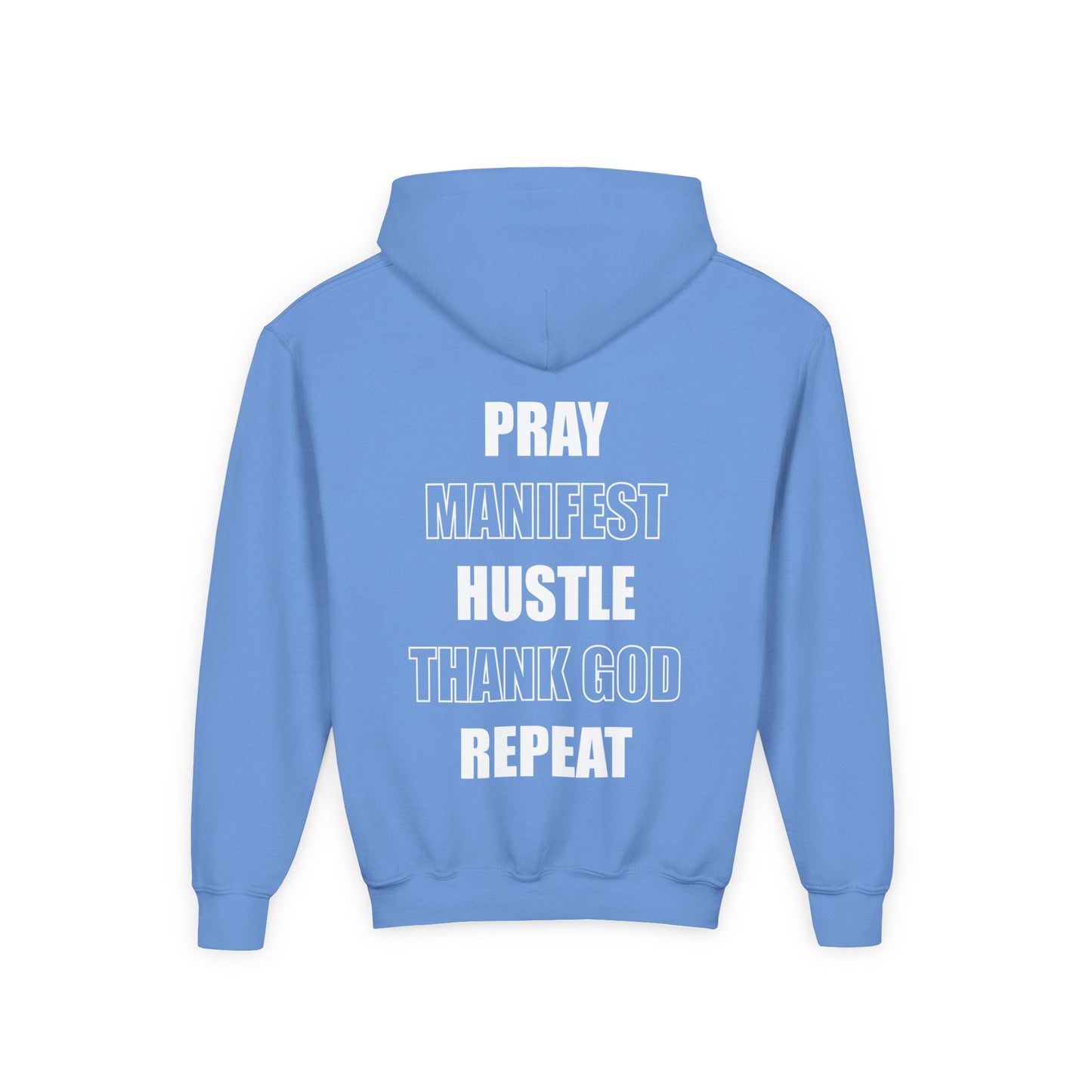 Youth Hoodie: 'God Loves You Homie' Inspirational Sweatshirt, Motivational Gift for Teens, Cozy Casual Wear, Perfect for Any Occasion