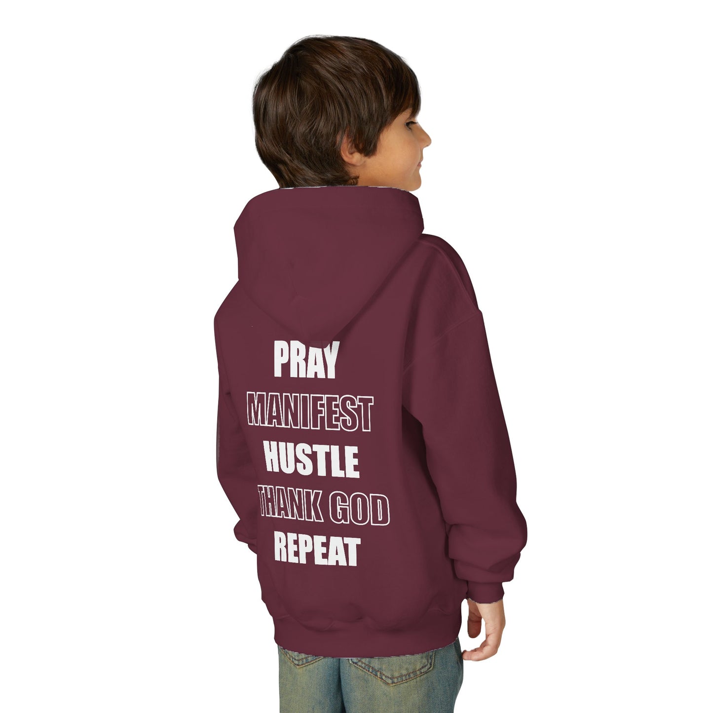 Youth Hoodie: 'God Loves You Homie' Inspirational Sweatshirt, Motivational Gift for Teens, Cozy Casual Wear, Perfect for Any Occasion