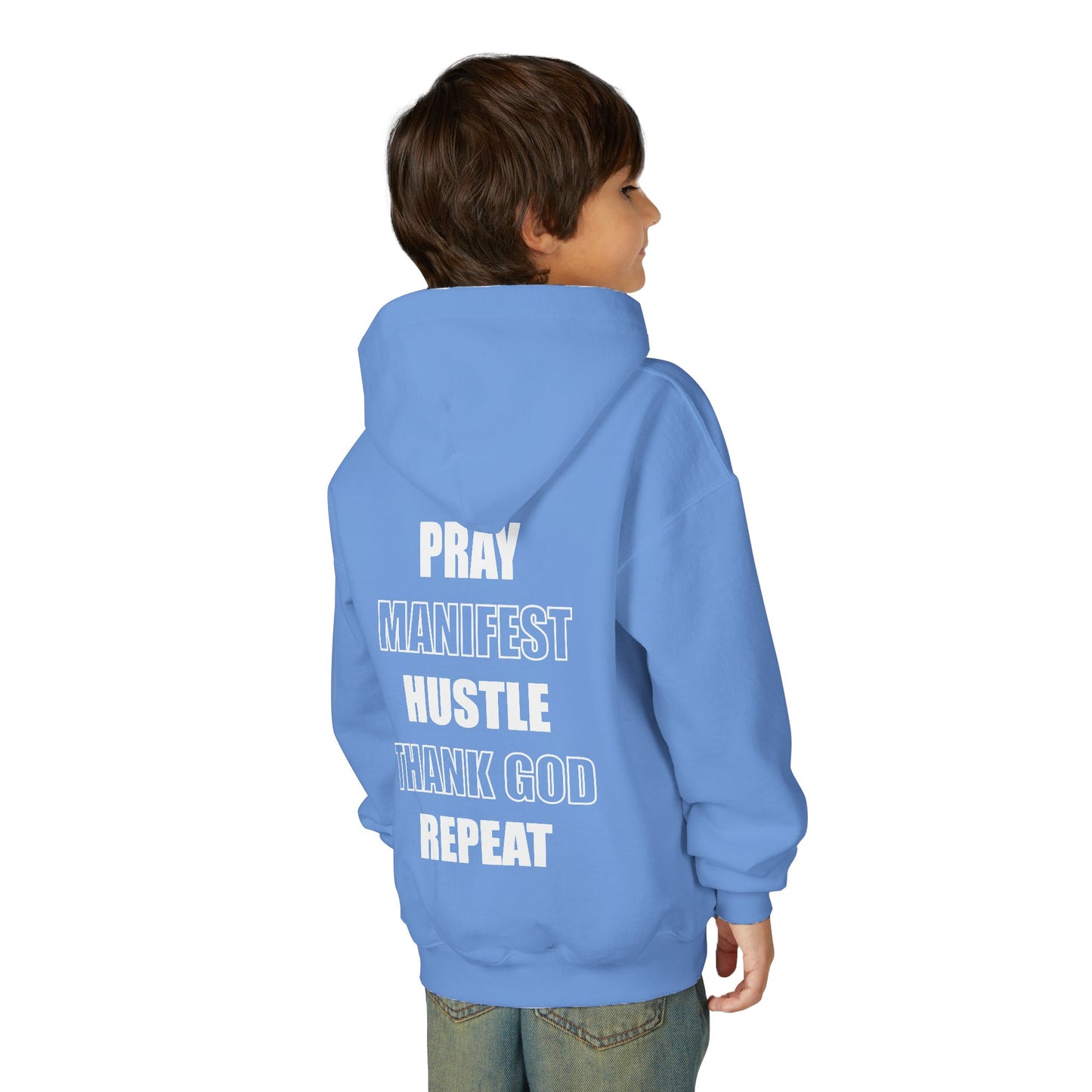 Youth Hoodie: 'God Loves You Homie' Inspirational Sweatshirt, Motivational Gift for Teens, Cozy Casual Wear, Perfect for Any Occasion