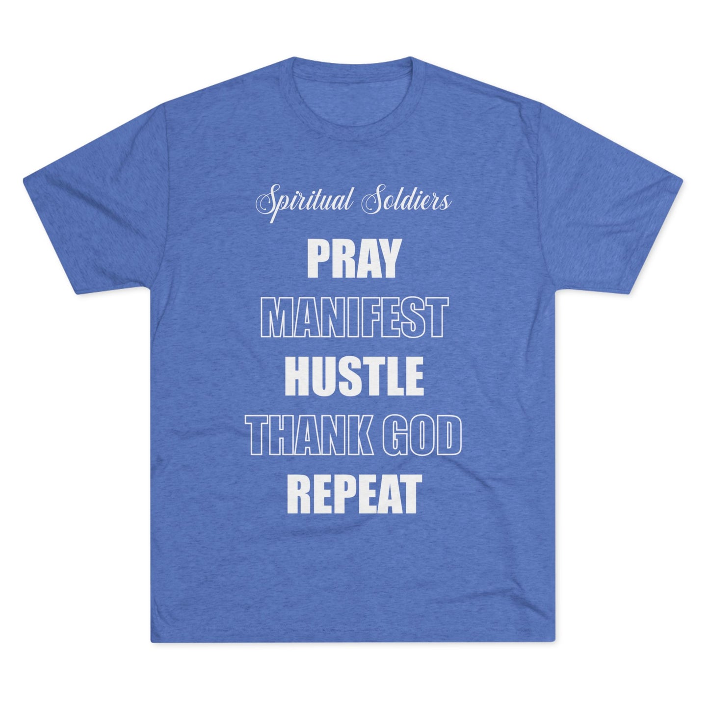 Spiritual Soldiers Tri-Blend Crew Tee | Faith-Based T-Shirt, Inspirational Apparel, Christian Gifts, Motivational Clothing, Everyday Wear
