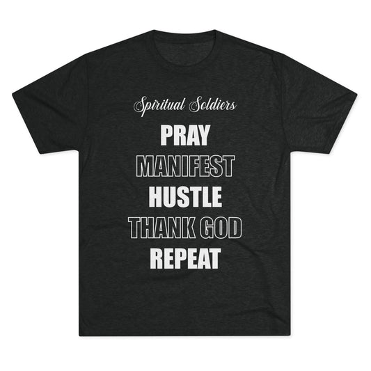 Spiritual Soldiers Tri-Blend Crew Tee | Faith-Based T-Shirt, Inspirational Apparel, Christian Gifts, Motivational Clothing, Everyday Wear