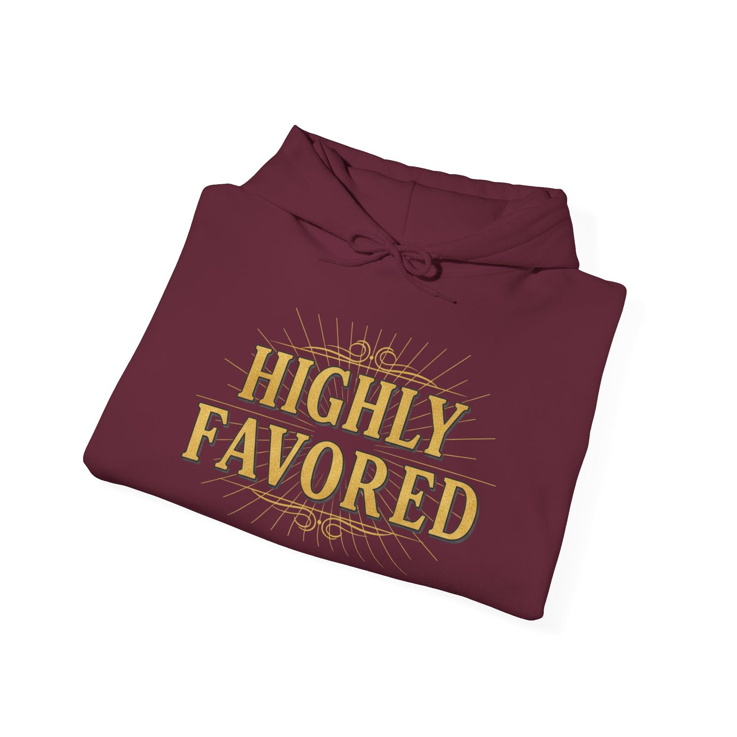Highly Favored Hoodie — ‘Each One Teach One’ Cross Christian Pullover