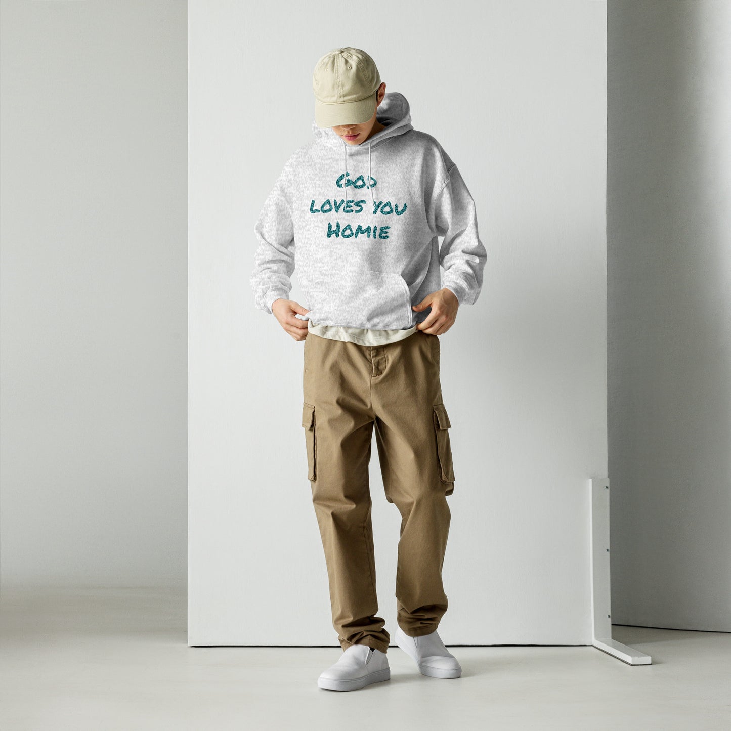 Highly Favored Unisex God Loves You Homie Hoodie - God loves you Homie
