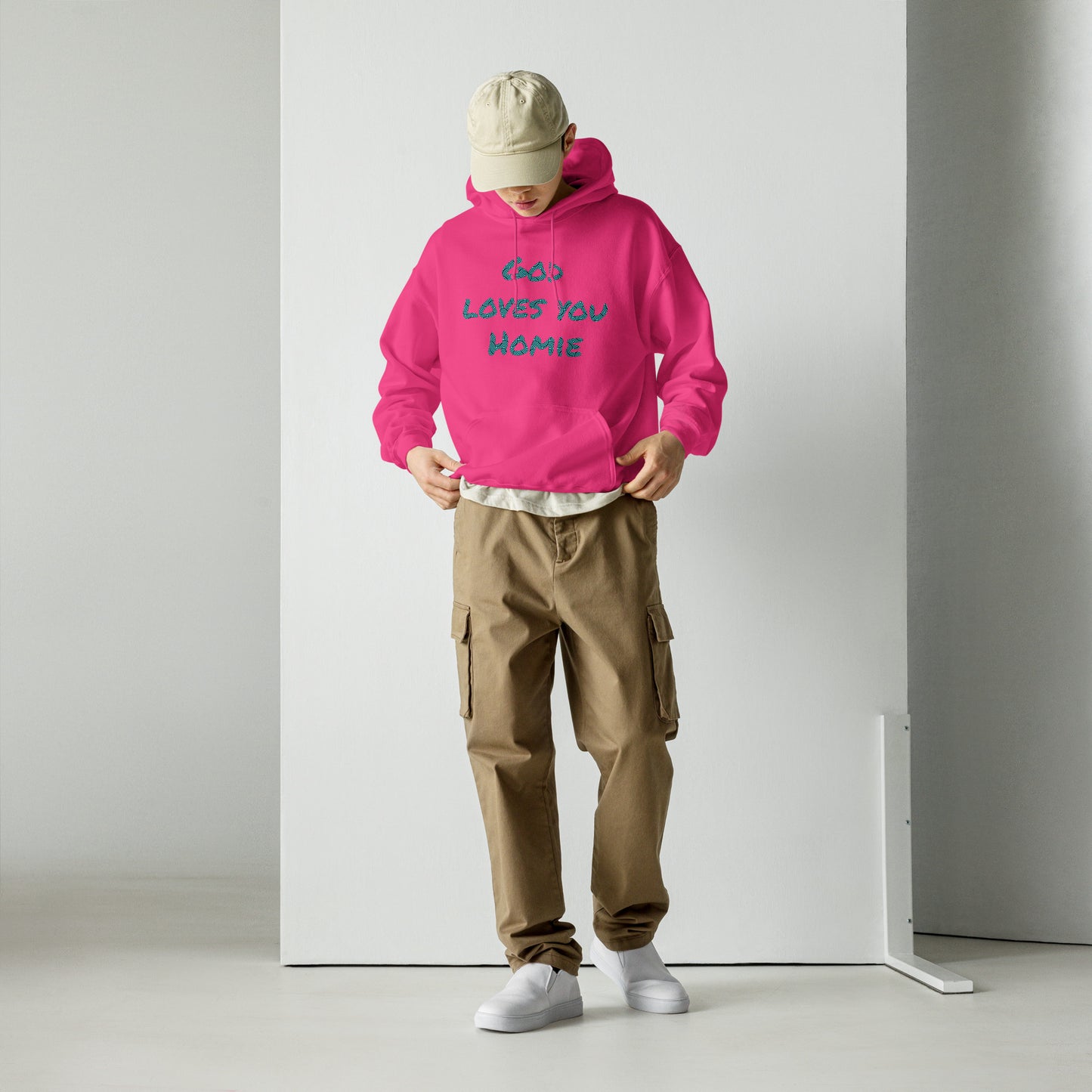 Highly Favored Unisex God Loves You Homie Hoodie - God loves you Homie