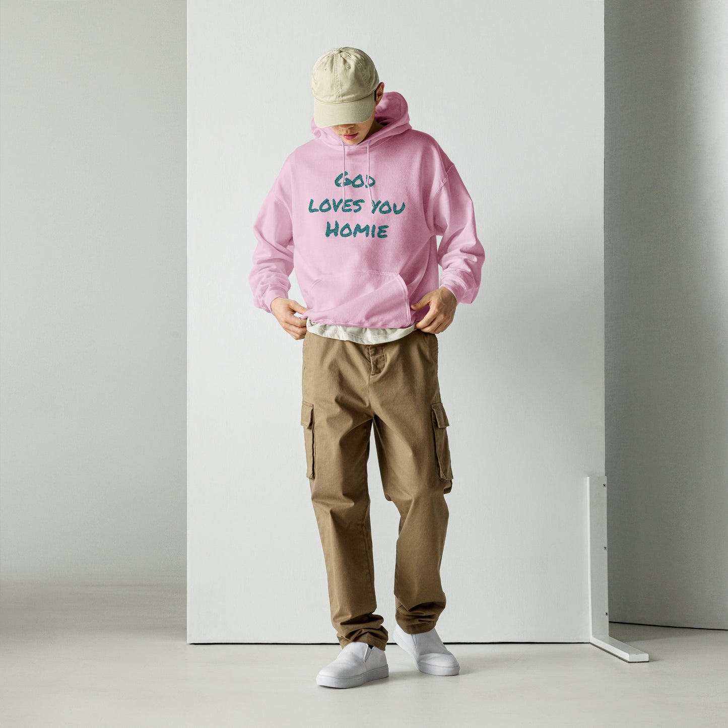 Highly Favored Unisex God Loves You Homie Hoodie - God loves you Homie