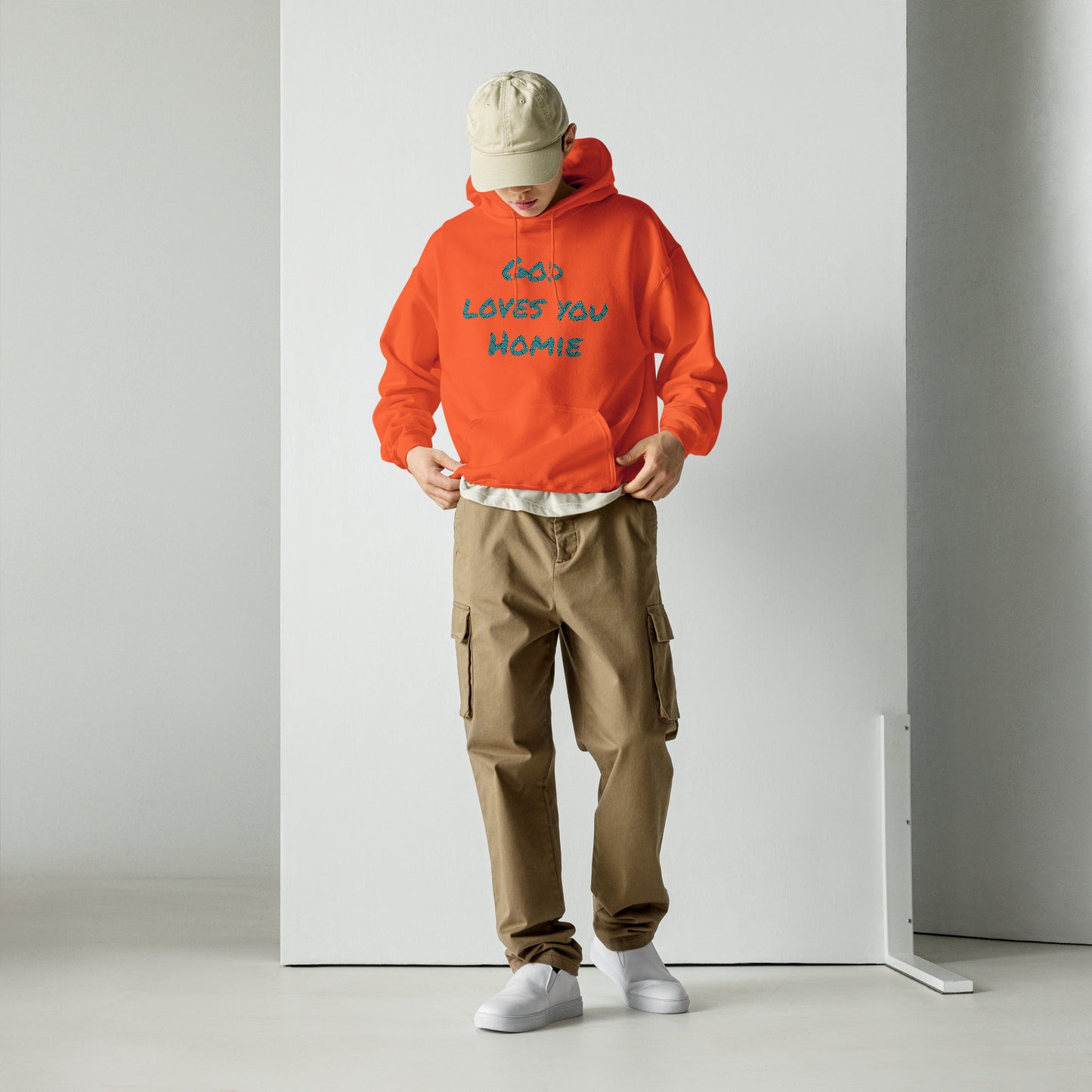Highly Favored Unisex God Loves You Homie Hoodie - God loves you Homie