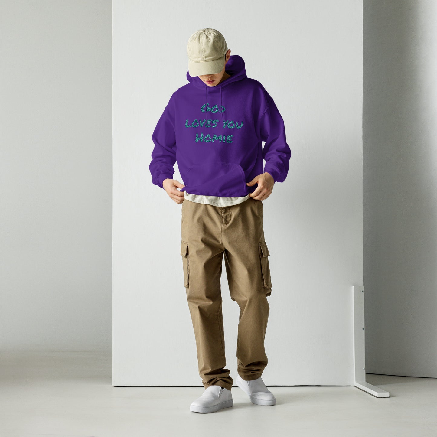 Highly Favored Unisex God Loves You Homie Hoodie - God loves you Homie