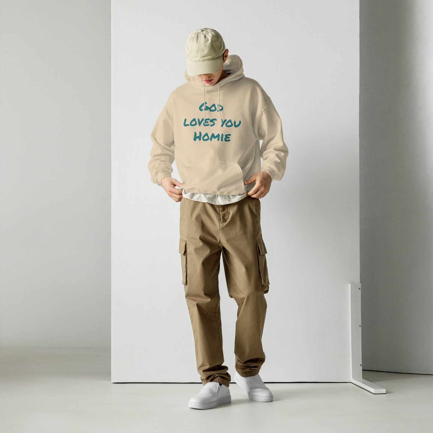 Highly Favored Unisex God Loves You Homie Hoodie - God loves you Homie