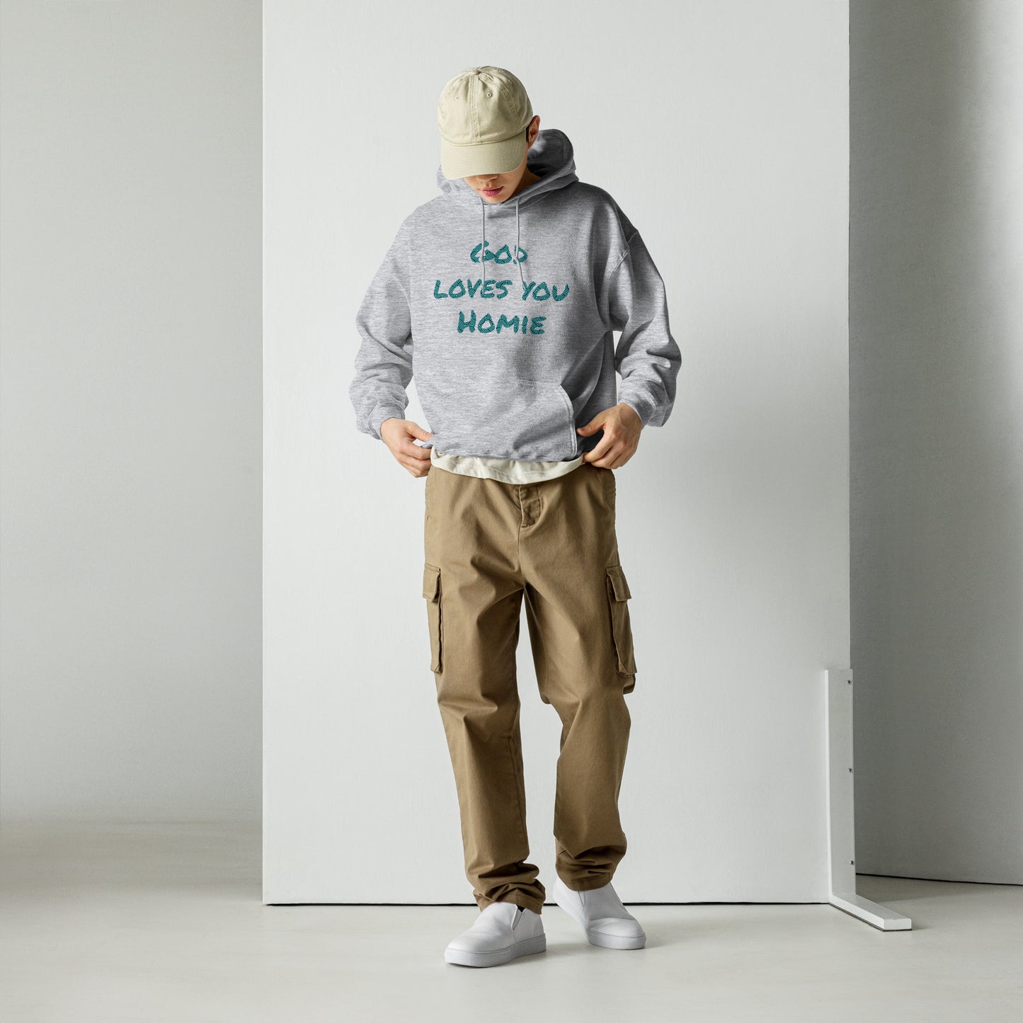 Highly Favored Unisex God Loves You Homie Hoodie - God loves you Homie