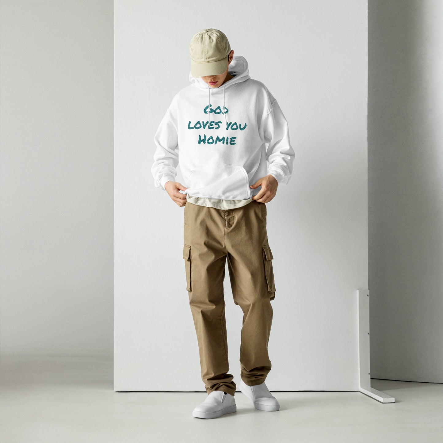 Highly Favored Unisex God Loves You Homie Hoodie - God loves you Homie